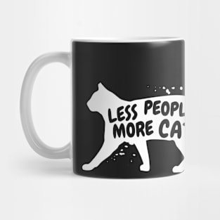 Less People More Cats Mug